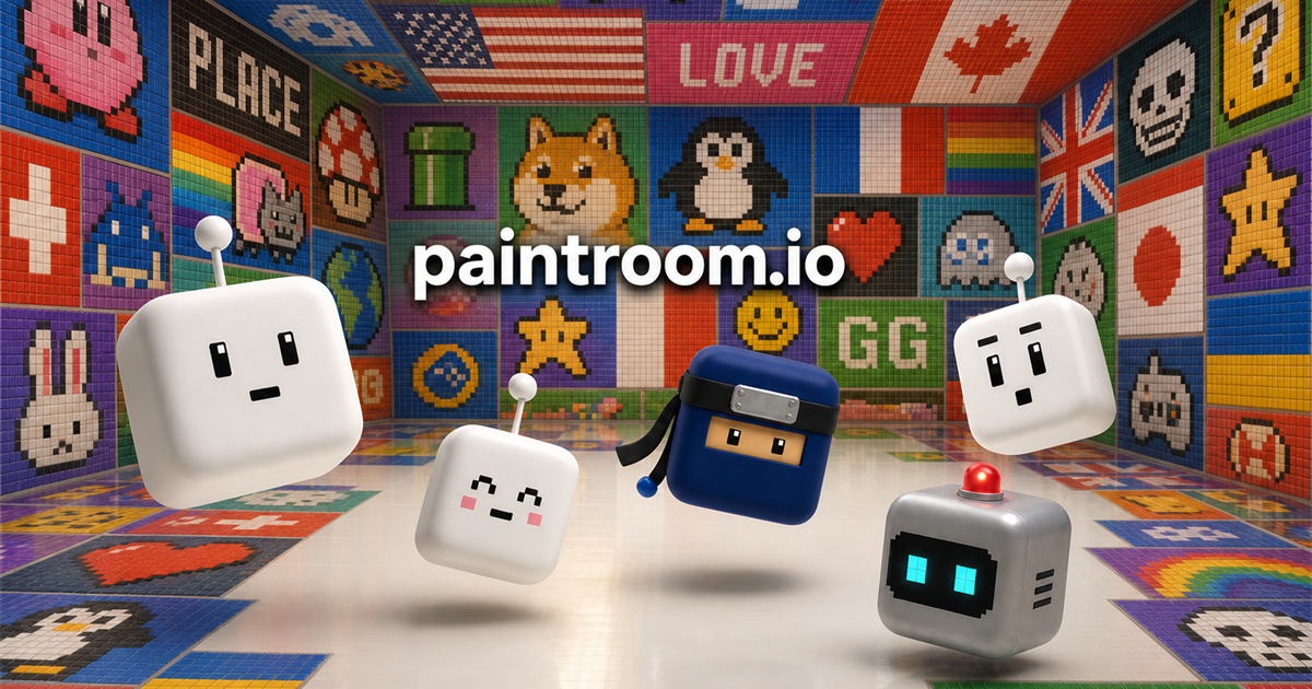 A shared white room, mid-paint